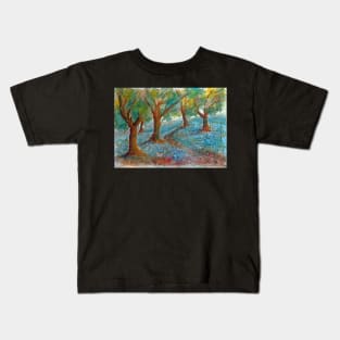 Oaks and Bluebells - Watercolor Kids T-Shirt